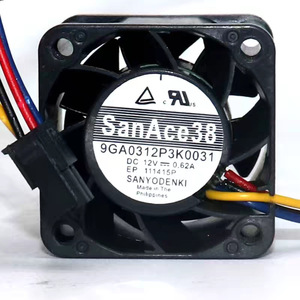 ซันโย 9GA0312P3K0031 12V 0.62A 3828 4 สายอินเวอร์เตอร์พัดลมระบายความร้อนสำหรับคอมพิวเตอร์ - Product Image 1