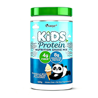 Mélange de shake nutritionnel pour enfants OEM, protéines de bœuf nourri à l'herbe 8g, vitamine D, calcium, fer, zinc, sans gluten, sans OGM, 500g pour la croissance des enfants