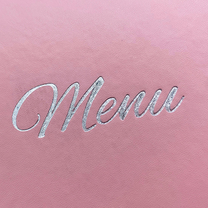Porte-menu rose en cuir pour café, classeur de menu de restaurant avec coins renforcés, vente en gros - Product Image 6