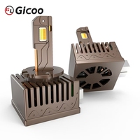 Nuevos Faros LED Gicoo Tricolor 6000K 12V D1s Serie D Canbus para Instalación Universal 20000 Lúmenes