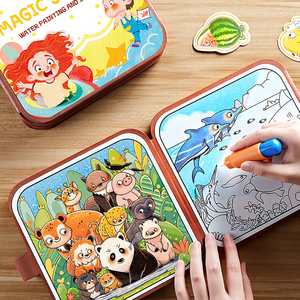 <span class=keywords><strong>Libro</strong></span> di pittura ad acqua per la colorazione magica <span class=keywords><strong>del</strong></span> bambino in età prescolare per l'apprendimento con l'interazione <span class=keywords><strong>del</strong></span> tema interessante - Product Image 2