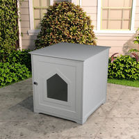 Maison pour chat personnalisée élégante, structure en bois MDF imprimée, cage pour animaux de compagnie personnalisable pour la décoration intérieure, vie quotidienne du chat