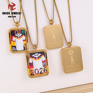 قلادة رجالية من الفولاذ المقاوم للصدأ لكأس العالم 2026 في ألمانيا - Product Image 1