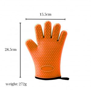 Gants de four en silicone avec doigts, imperméables, isolation thermique, protection haute température pour la cuisson, la cuisine, le barbecue et la cuisine - Product Image 2