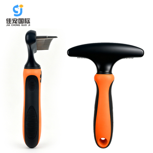 Ensemble de toilettage écologique JC pour animaux de compagnie : peigne démêlant et brosse pour chiens et chats, élimine les poils flottants, composants en plastique - Product Image 5