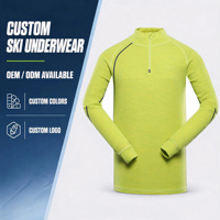 Sous-vêtements de ski d'hiver pour homme Alpine PRO, en laine mérinos, sans couture, thermiques, longs, respirants, séchage rapide, ensemble complet