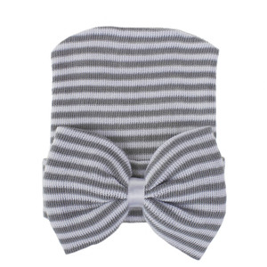 RTS新生儿医院帽子婴儿帽子带蝴蝶结柔软可爱托儿所豆豆帽子 - Product Image 6