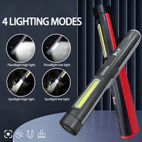 Lampe torche LED rechargeable multifonctionnelle, ABS, indice de protection IP44, 280 lm, lumière du jour, alerte, rechargeable par USB, utilisation d'urgence portable