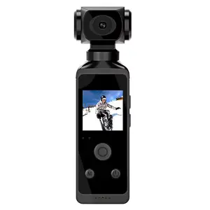 מצלמת כיס מיני עמיד למים סיטונאי 1.3 אינץ' HD LCD 270 מעלות מסתובב משחקי וידאו הקלטת וולוג מצלמת פעולה