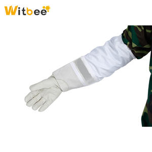 Gants d'apiculture Witbee BG-4 durables et respirants en peau de mouton et coton avec filet ventilé, taille XL, pour la protection des apiculteurs - Product Image 2