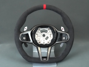 Volante Calefactable Personalizado para BMW Serie <span class=keywords><strong>G</strong></span>, para G20, G30, X3, G01, 540i, G30, X5, G05, G80, M3, G82, M4, M240i, G42, G22, G11, G02 - Product Image 1