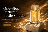 Flacon pulvérisateur de parfum octogonal personnalisé avec logo, en verre ambre vert dégradé, vente en gros