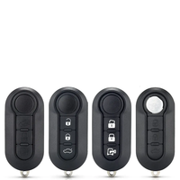 Clé de voiture à distance à 3 boutons pour Fiat 500/500L Punto Florino Doblo Qubo Punto Evo Grande Punto 433 MHz pour système BSI Matériel ABS
