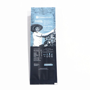 Sac en papier kraft personnalisé, résistant à l'humidité, écologique, avec fermeture à glissière et encoche de déchirement, pour l'emballage du café et des aliments - Product Image 6