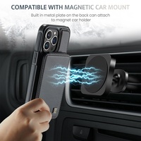Vente en gros étui de téléphone portable en cuir PU porte-cartes magnétique étui de protection portefeuille pour iphone 16 pro max 15 14 13 12
