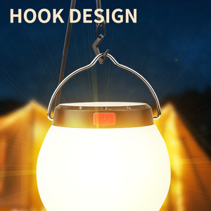 Có Thể Sạc Lại LED Cắm Trại Đèn Lồng Cho Ngoài Trời Vườn Làm Việc Với ABS Năng Lượng Mặt Trời Loại C Sạc Đèn Xách Tay Treo Lều Ánh Sáng - Product Image 4