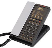 Téléphone de chambre d'hôtel Sachikoo SN-0016 ABS, 0-8 boutons de service à une touche, garantie de 3 ans, design incliné, filaire