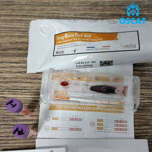 OSCAT 하이 퀄리티 EX-RTK-4 동물 용 장비 고양이 고양이 고양이 혈액 타이핑 키트 개 및 애완 동물 진단 고양이 혈액 그룹 테스트 카드 - Product Image 5