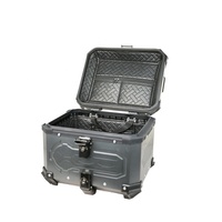 45L moto Top Case grande capacité moto Anode titane couleur timbre coffre boîte à outils universel top Box