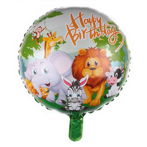Animali della giungla 3D coniglio riccio scoiattolo palloncini di <span class=keywords><strong>compleanno</strong></span> decorazioni festa felice - Product Image 2