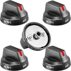 5แพ็ค DG64-00473B สีดำช่วงก๊าซหัวเตาควบคุมการชุม<span class=keywords><strong>น</strong></span>ุมสำหรับ Samsung เตาอบแทนที่4455187 PS11729067 AP5986692 - Product Image 2