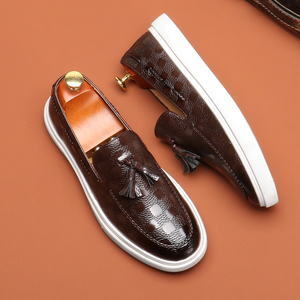 Pu Loafers <b>Shoes</b> 2025 New Men's Business Dress <b>Shoes</b> Large Size Pointed Casual <b>Shoes</b> - Product Image 2