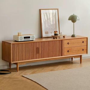 كومبو هوم تلفزيون مجلس الوزراء أثاث منزلي عالية الجودة الحديثة خشب البلوط التلفزيون تقف غرفة المعيشة التلفزيون تقف مجلس الوزراء خشب الصنوبر مع الأدراج - Product Image 1