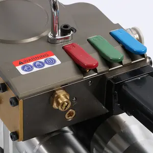 Machine d'emballage pneumatique tenue dans la main d'outil de cerclage de Polyester de Force de Tension 6000N pour les presses d'emballage de baguage de soudure d'ANIMAL FAMILIER de 32mm