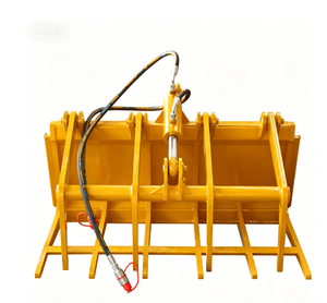 670102-0210 Grappin forestier robuste pour chargeuse compacte, rotateur hydraulique pour défrichage forestier - Product Image 1