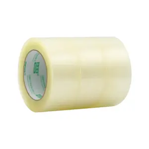 Adesivo con stampa personalizzata del rotolo Jumbo 3 pollici di colore marrone chiaro, nastro da imballaggio stampato con Logo personalizzato - Product Image 2