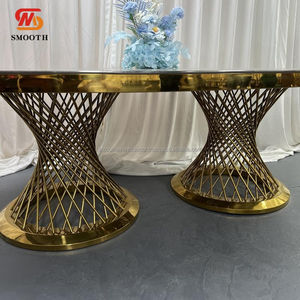 โต๊ะกระจกสีดำเงาเรียบหรูสำหรับงานอีเว้นท์ โต๊ะรับแขกงานแต่งงาน โต๊ะหลักสำหรับเจ้าสาวและเจ้าบ่าว พร้อมอุปกรณ์ตกแต่ง - Product Image 4