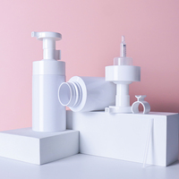 Échantillon gratuit de flacon pompe en PET de 200 ml, flacon en plastique pour nettoyant visage, flacons à bulles pour désinfectant pour les mains