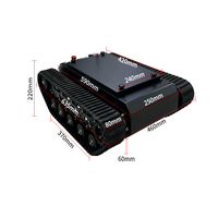 Vente Flash Moteur Réducteur DC à Balais Xingqi en Acier à Haute Teneur en Carbone, Châssis Tout-Terrain à Chenilles en Caoutchouc, Capacité de Charge de 30 kg