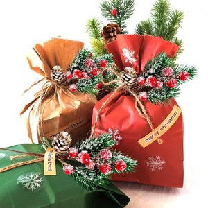 Cross-Border Hot-Selling Christmas Decorations Simulated Green Plants <b>Pine</b> Needles Red Fruit Bouquet <b>Garland</b> Decoration - Product Image 5