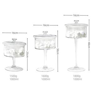 Kubah Kaca Bentuk Kerucut Alas Kaca Ramah Lingkungan Penjaga Kesegaran Buatan Tangan untuk Kue Pernikahan Pesta Ulang Tahun <span class=keywords><strong>Dessert</strong></span> - Product Image 6