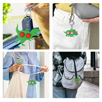 Jouets promotionnels à presser personnalisés mignon doux Pvc caoutchouc Pop Fidget jouet porte-clés pour les enfants