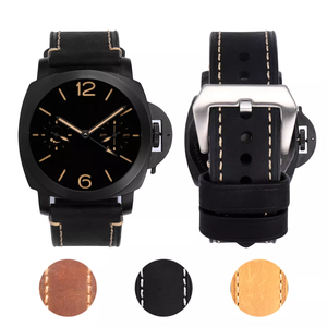<span class=keywords><strong>Bracelet</strong></span> de <span class=keywords><strong>montre</strong></span> en cuir véritable JINKAIYUE Rough Crazy Horse pour 22 mm 26 mm PN111-6 - Product Image 2