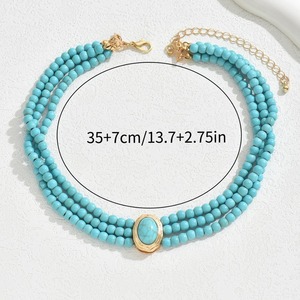 قلادة أنيقة فاخرة جديدة لعام <span class=keywords><strong>2026</strong></span> بتصميم فرنسي مع لؤلؤ صناعي على شكل قلب، قلادة عصرية للجنسين، هدية مميزة - Product Image 4