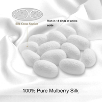 100% pure soie de mûrier végétalien organique taie d'oreiller brodé luxe refroidissement taie d'oreiller pour une utilisation d'hôtel avec motif animal