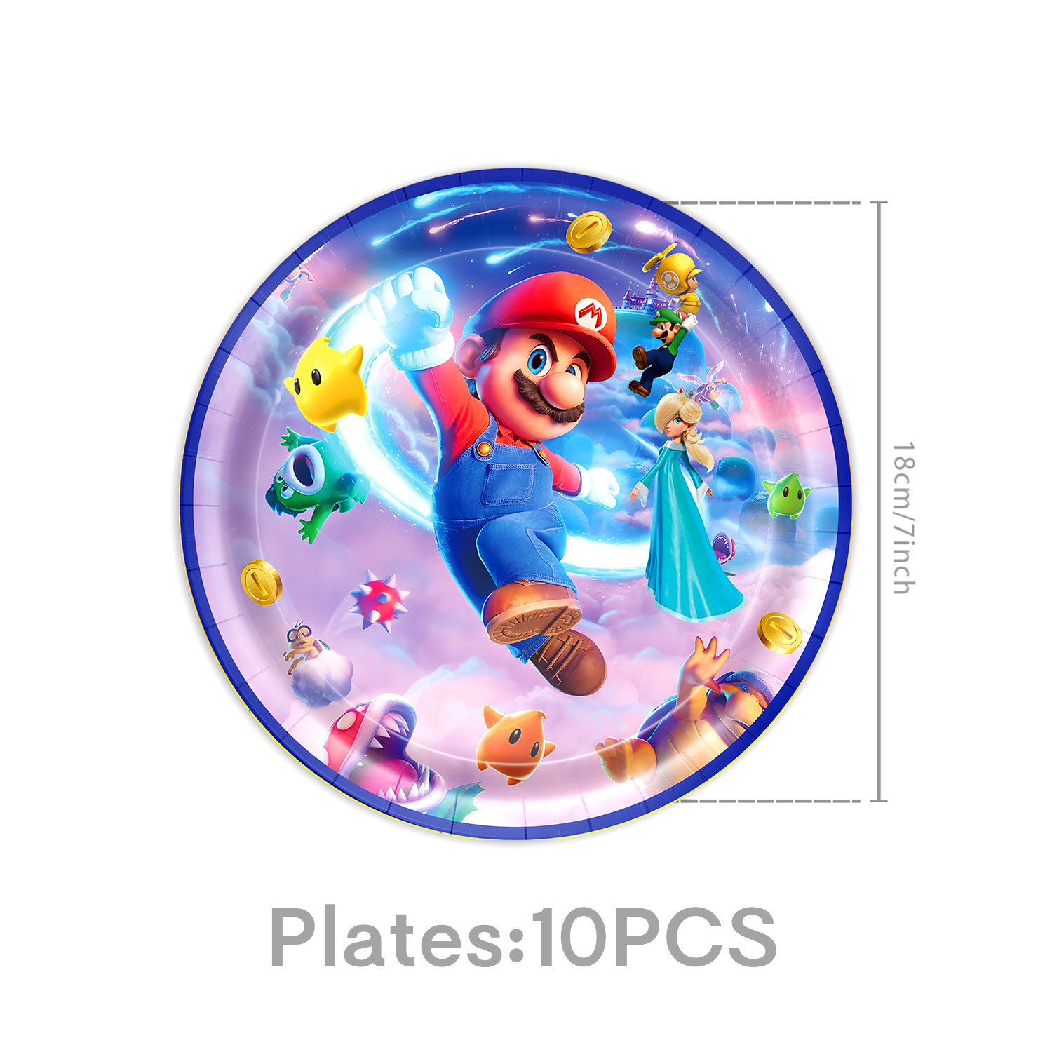 16pcs 7in paper plates