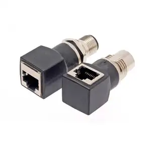 Wholesale Ethernet Encoding To RJ45 Male/female Plug Waterproof M12 4pin Connector
