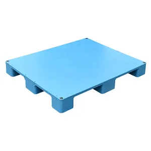 Custom Color 9 Legs Solid Heavy Duty Recycled Transport 1200x1200 Forklift Hdpe Plastic Pallet Manufacturer With Anti-Slip Deck