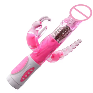 Vibrador de Conejo 3 en 1 con Estimulador de Punto G, Bolas Anales Vibratorias, Estimulador de Clítoris y Vagina, Masajeador, Juguetes Sexuales para Mujeres - Product Image 6