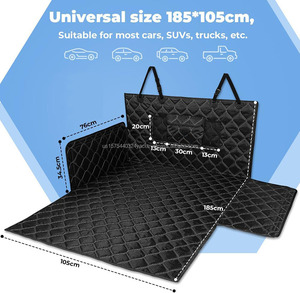 Protecteur de coffre de voiture pour chien avec protection latérale et pare-chocs, housse de siège de voiture pour chien, tapis de coffre universel, imperméable, résistant aux rayures - Product Image 4