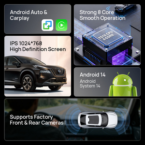 Autoradio Android da 12,1 Pollici per <span class=keywords><strong>Nissan</strong></span> <span class=keywords><strong>X</strong></span>-<span class=keywords><strong>Trail</strong></span> <span class=keywords><strong>Qashqai</strong></span> 2012-2018, Schermo Stile Tesla, Lettore Multimediale, Navigazione GPS - Product Image 3