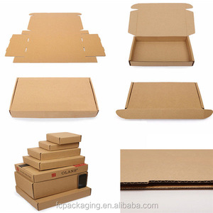 กล่องไปรษณีย์กระดาษคราฟท์พิมพ์ลายตามสั่ง เป็นมิตรกับสิ่งแวดล้อม สำหรับบรรจุภัณฑ์เสื้อผ้าและเครื่องสำอาง - Product Image 5