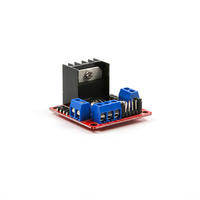 KUNOGSHUN NUEVO Componente Electrónico L298N Placa Controladora de Motor de 5V Roja, Módulo de Placa Controladora de Motor Paso a Paso de Doble Puente H para Arduino DIY