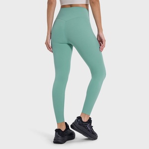 Pantalones de Yoga Clásicos Multicolores para Mujer, Sin Costura Delantera, Cintura Alta, Leggings Deportivos Ajustados de Nailon y Elastano Suaves como la Mantequilla para Correr y Hacer Ejercicio - Product Image 6