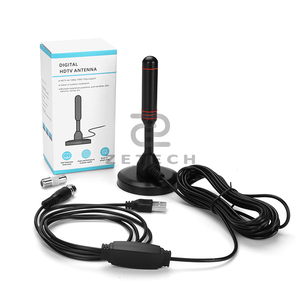 <span class=keywords><strong>Antenne</strong></span> <span class=keywords><strong>TV</strong></span> numérique Tuner de signal amélioré <span class=keywords><strong>Antenne</strong></span> HDTV intérieure portable avec câble de 5 mètres - Product Image 2
