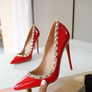 <span class=keywords><strong>Scarpe</strong></span> da Sposa Artigianali di Alta Qualità per Donna, Tacchi Altissimi <span class=keywords><strong>con</strong></span> <span class=keywords><strong>Borchie</strong></span>, 12cm, Slip-On, Estate-Autunno - Product Image 6